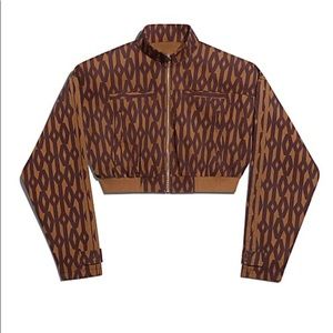 Adidas + Ivy Park Monogram Cropped Jacket